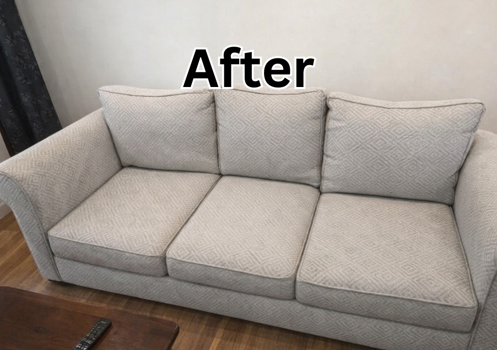 Stain removed after treatment