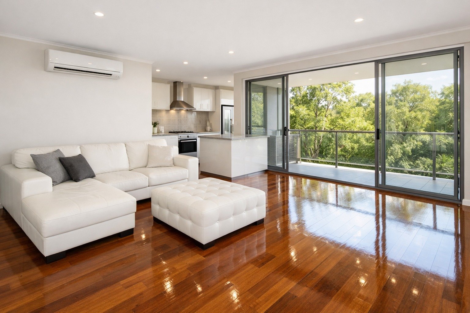Clean living room vacate cleaning Melbourne
